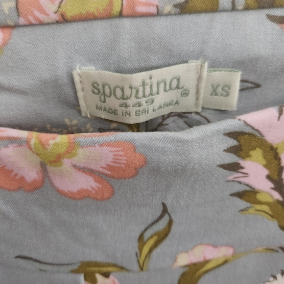 Spartina 449 Jane Jardinere Blue Maren Kick Flare Pants size XS NEW - Picture 4 of 6